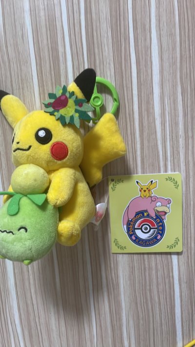 宝可梦中心 开业纪念限定 毛绒  皮卡丘 超市系列钥匙链 全新未拆的好盒，运输没有任何问题，非常可爱，可以收藏；感谢挖煤姬代购