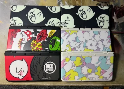 入坑一年后，喜欢上嘘嘘鬼替换壳，也算是不负所望，终于集齐了三只小?，新小三就是最好的机器，壳子天天换！