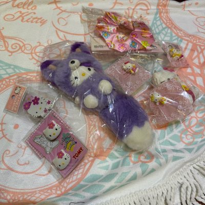 不知道这是在挖煤姬的第机箱合箱海淘了，最近遇到的萌物太多啦。超级可爱的挂件！这个挂件我淘了很久最终被我在挖煤姬找到了实在太幸福了！最喜欢的花花系列！这一箱实在是太满足了！会持续在挖煤姬购物的！喵！