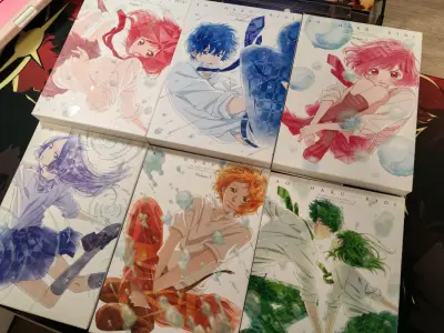 这回走的是竹蜻蜓专线，落地之后效率很高大概三四天就开始派送了。盒子也特别硬，气泡填充的挺多的很安心～??这套dvd也是美死了只可惜没有特典明信片，有机会会再切一套滴?