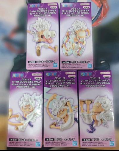 万代眼镜厂WCF 日版金猫贴 海贼王特别款 路飞SPECIAL，尼卡的电镀形态，整体做工很好，还原了路飞尼卡的各个姿势。也是WCF中价格比较高的一套。