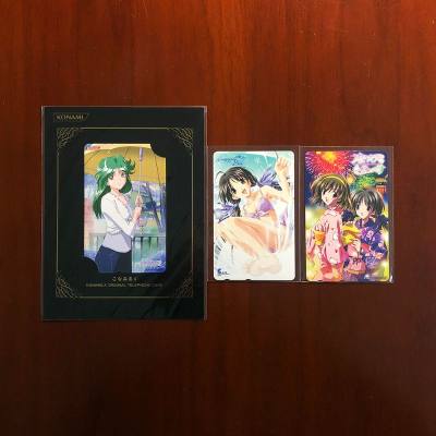 新鲜送达的一波周边，又是跨次元合集，全部购自挖煤姬~物流选择了竹蜻蜓，对小物件十分友好~继续我的古早二次元电话卡收集之旅~收到了心跳回忆和秋之回忆的电话卡，早年两大神作~还有小说《花束赠与月亮和你》的插图电话卡，椎名优老师清新透亮的画风时隔多年依然赏心悦目~还有两张...
