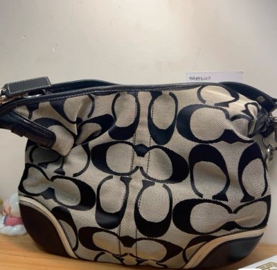 本来只想买第一款斜挎包因为成色和容量够我日常通勤使用，买完后遇到了第二只没有见过的coach包。很有特色的一只包目前还没有遇到第二支