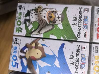 淘了一些wcf生肖套，有兽化的马尔科，经典造型，雪乃还有画中雀还有一些边角料，哈哈总之发货给力，没有运损