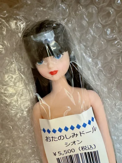 刚刚拿到手的珍妮紫苑，是今年的第一支娃，刚看到就觉得一见钟情，经典的中式审美黑发红唇，眼睛是有点渐变的蓝色超级清冷，感觉会跟传统服饰很相配，本次使用竹蜻蜓Plus，加了很多泡沫保护，娃娃很完美，这次很满意