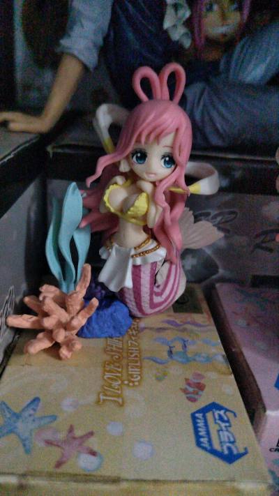 海运的话每次都差不多要一个月才到手，时间有点长，不过都很值得。这次买了一套可爱的白星。比较小，但是做工也很精细，这么多年了也没脱胶，是真的好啊。她真的太美了。