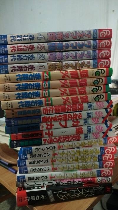 第一次日淘成功，大概20天左右，还挺快的，在过年前收到了，还以为到不了呢。捡漏到了几本漫画，开心✧٩(ˊωˋ*)و✧。