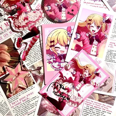 露比这个饼图真的是元气满满 收到的这张状态也很不错 基本无瑕疵 樱花妹打包加挖煤姬泡泡纸双重保障 运输也好快！