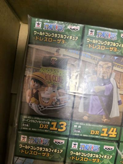 淘了一些德岛的wcf套装，海贼王系列的大海贼团，巴托船，藤虎大将帅气，还有奥斯布隆和路飞也是非常不错的


