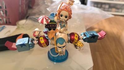 买了海贼王的wcf，星星眼的娜美和乔巴，盒子非常不错，龙宫的弗兰奇，娜美，趴趴古这对组合很好看，非常不错