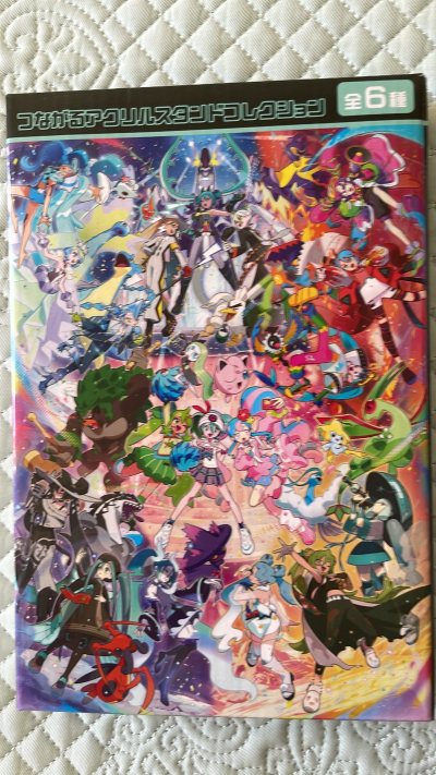 宝可梦 初音联名 pc pokmon center中心限量发售的特典立牌，全新未拆，共6种已经收集全，感谢挖煤姬代购