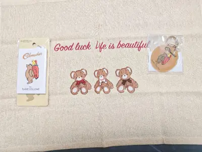 第一次见到彩色的英国熊本熊
平常只看到那个品牌标签的黑白样子
原来英国熊还背着一个小鸟在身上
挺可爱的
餐垫也非常可爱 我本以为是卖家用来拍照用的背景布
收到感觉很惊喜?