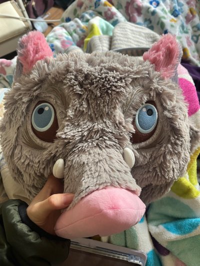 美萌猪猪头套一个，适合去环球影城戴哦，非常出片。买了好几顶送二次亲友，她很喜欢。总之很满意的一次购物体验啦