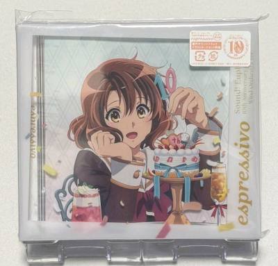 在挖煤姬蹲到了这张《Sound! Euphonium》10周年纪念专，包装严实八角尖尖，全新未拆！久美子封绘超级精致，物流速度也很给力，安全下车太开心了！