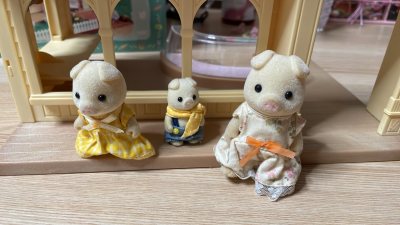 除夕当天收到的，马年第一天开箱确认，完好无损，非常感谢这一路的运输。蛋糕店其实并不算罕见，但煤炉上的还算配件齐全。小猪一家闲鱼上很贵，煤炉上倒还是比较合适的价格。适合下手。