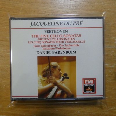 杜普蕾夫妻档的贝多芬 收录贝多芬大提琴奏鸣曲，由杰奎琳·杜普蕾演奏。 伴奏是巴伦博伊姆 - 艺术家: 杰奎琳·杜·普蕾 - 钢琴家：丹尼尔·巴伦博伊姆 - 作品名: 贝多芬：大提琴奏鸣曲集 - 收录曲目: 大提琴奏鸣曲第1号、第2号、第3号


