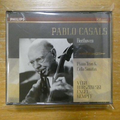 极 飞利浦金线唱片CD 卡萨尔斯大提琴艺术 晚年卡萨尔斯演绎的贝多芬作品 大提琴奏鸣曲 钢琴三重奏等 立体声 3CD厚盒 92年日首7500高价限量版 无码 不是常见的6000日二版 也比93年德半银无码版早 真正全球首版 


