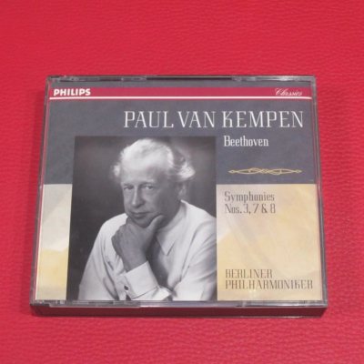 Philips 贝多芬第3、7、8交响曲，范.肯彭指挥柏林爱乐，三洋无码，企鹅三星带花名碟，业界公认的发行量小、演录俱佳的尚品，尤其是贝交三被誉为单声道历史上的三杰之首，充满了强大的内聚力量的演绎。