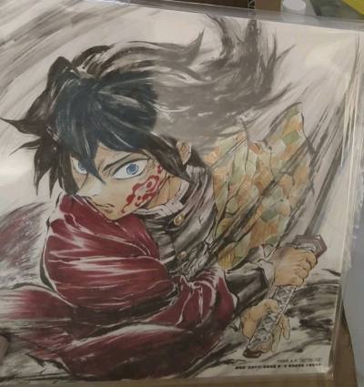 年前刷到富冈义勇特典之后就又忍不住切，年前下单以后以为年后过很久才能收到，没想到从审核到清关速度都很快，上班第一天就收到了，算是给自己的新年礼物了，实物超帅！！！！！