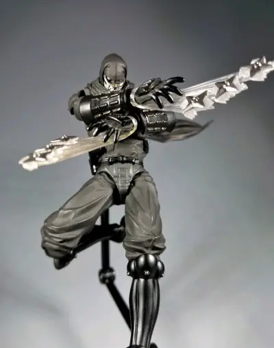 figma杀伐骑士，忍杀figma最好的一款，配件量大管饱，可动也很好，可以轻松摆出任意动作，推荐入手