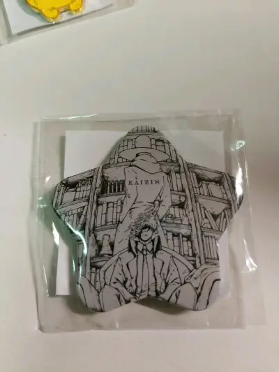 买了很多二次元小物件和一些笔和衣服
买了日本唱见Eve的演唱会周边，鬼灭之刃的限定挂件，
买了一件全新的east boy的卫衣和一件vintage的T恤
最后买了一些铅笔