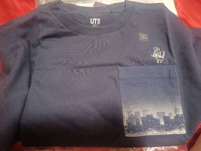 又一次忍不住买了美战的周边T，胸口口袋上的小猫咪实在可爱~ 雅虎拍卖得了两张卡，不常见，喜欢~ 随意拍了一份set出的卡片，里面什么都有，很多没看过的漫画=_=