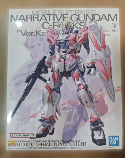 万代MG 1/100 NT高达装备，Ka卡版 卡叙述高达 C装备，这个全是卡叔最经典高达之一，整体内构出色，配色出色，武器包出色，关节等处理都很优秀。