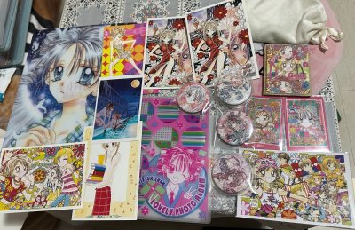 真的很开心在挖煤姬上，能切到种村有菜的寻找满月和樱姬华传吧唧，还有满月收纳册与文件夹，柄图太美丽了，都是小时候非常喜欢看的动画，辣妹当家也是小时候看的漫画，画风非常精致，心情很是美丽！