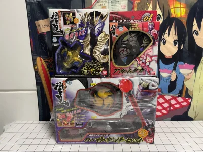 本批到货的是假面骑士响鬼腰带，是2005年发售的dx版本，我比较喜欢收集dx系列所以在雅虎日拍上蹲到了一套，东西非常的不错，挖煤姬的打包服务也非常完美，非常感谢挖煤姬让我圆梦！