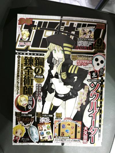 是少年GANGAN 2010年9月号收录《钢之炼金术师》最终回的漫画杂志
包裹包装的非常好非常严实，里面填充了气泡膜，书本没有受损和磕碰迹象非常好啊