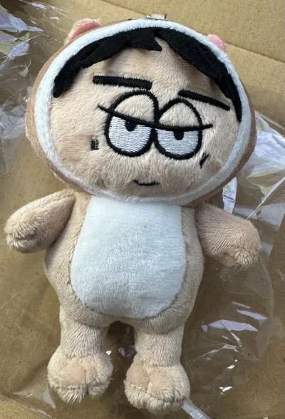 又在挖煤姬切了一个毛绒和一些卡膜，发的ems，发货到收到速度非常快，箱子很牢固，包装也很好，以后还会继续支持挖煤姬！