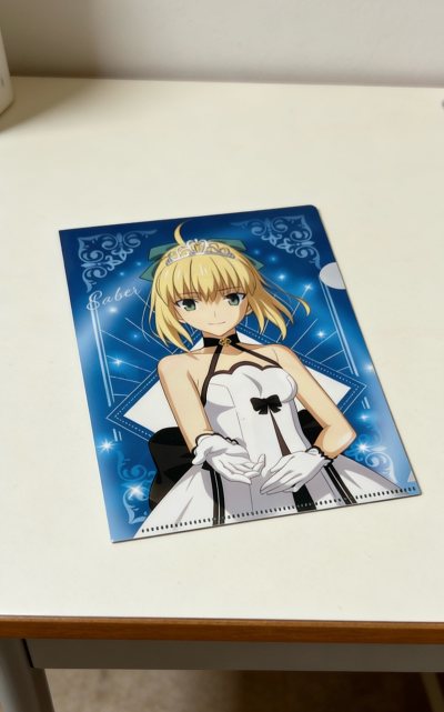 这款Fate stay night与なか卯联动的Saber文件夹真的太惊艳了！立绘精致还原，白礼服造型优雅动人，印刷清晰无色差，色彩饱满细腻，材质厚实有质感，拿在手里很有分量。作为限定联动周边，收藏价值拉满，不管是用来收纳文件还是作为桌面摆件都超合适，摆出来瞬间提升...这款Fate stay night与なか卯联动的Saber文件夹真的太惊艳了！立绘精致还原，白礼服造型优雅动人，印刷清晰无色差，色彩饱满细腻，材质厚实有质感，拿在手里很有分量。作为限定联动周边，收藏价值拉满，不管是用来收纳文件还是作为桌面