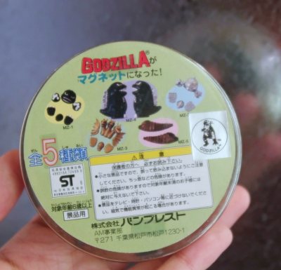 这次入手的1996年眼镜厂哥斯拉冰箱贴套装太有复古感了！全套共5款，包含哥斯拉、机械哥斯拉、摩斯拉幼虫等经典角色，每款都采用立体造型，细节还原度高，还能组合成3D效果，包装完整保存，是哥斯拉迷不可错过的复古周边！