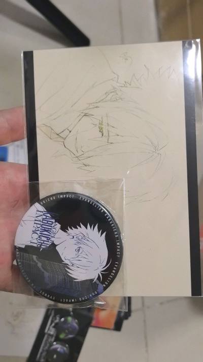 海淘EVA谷子安全下车！挖煤姬太香了?
包装保护得超到位，每一件周边都完好无损，原画稿和吧唧太美丽了。。。超喜欢！
物流比预期快很多，前两天刚问过进度，结果今天就到了，很迅速！客服回复也很快！