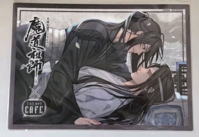      —为遇一人而入红尘 人去我亦去 此身不留尘—
    好喜欢cafe 忘羡的一弹桌垫真的很美 也是收到了梦情 所见即所得啊啊！！