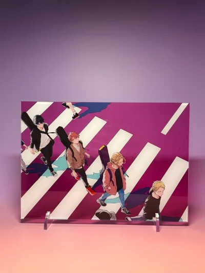 Given的亚克力板最近涨价涨得厉害，这次也是看到有中古的好价，柄图太美丽了，所以没有犹豫就拍下来了，挖煤姬切煤的速度还是可以的，基本上在app里下单就会自动代切了，比较方便，就是现在包税线路无了～那就正常纳税吧～走竹蜻蜓物流的包装很好有泡沫纸填充包裹空隙～