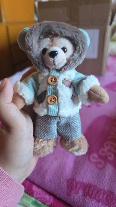 收到达菲玩偶挂件超出预期，做工扎实细节到位，手感柔软蓬松，颜色和图片一致没有色差。送给小朋友很合适，颜值高，真心推荐~平台发货速度快~性价比绝了！