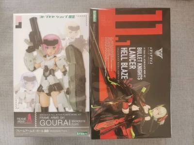 这次买的是寿屋拼装机娘，fag轰雷会限和女神装置地狱火枪兵。买家的包装非常精致，快递的保护做得也很好，基本是完美盒状态到手。走的是竹蜻蜓专线，12天到菜鸟驿站，算是比较快的一次。