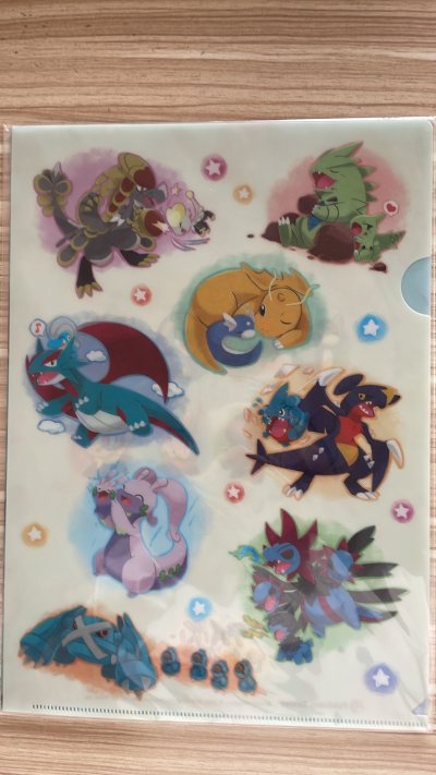 文件夹里的宝可梦：杖尾鳞甲龙（左上）班基拉斯（右上）暴飞龙（左中）快龙（中上）黏美龙（左下）烈咬陆鲨（右中） 三首恶龙（右下） 巨金怪（最左下）非常漂亮龙系集合 感谢挖煤姬切煤