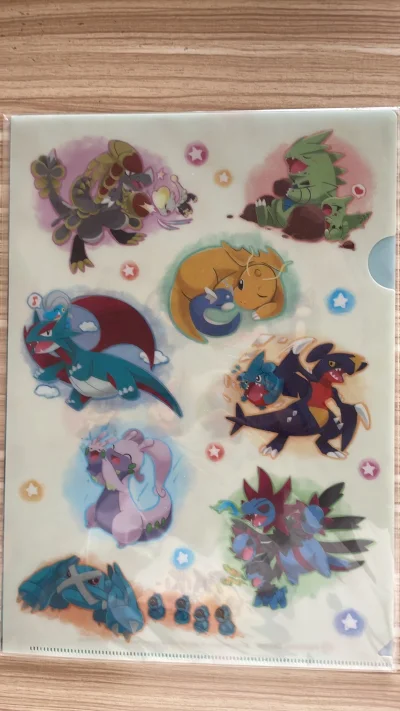 文件夹里的宝可梦：杖尾鳞甲龙（左上）班基拉斯（右上）暴飞龙（左中）快龙（中上）黏美龙（左下）烈咬陆鲨（右中） 三首恶龙（右下） 巨金怪（最左下）非常漂亮龙系集合 感谢挖煤姬切煤