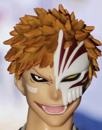 在挖煤姬终于收到了这款心心念念的黑崎一护SHF！中古品但成色几乎全新，不得不说挖煤姬对卖家的审核和把关真的很到位。

说说产品本身：作为《死神》粉，这款SHF的还原度相当高。三张替换脸包括虚化表情，战损细节刻画得非常细腻。可动性极佳，无论是挥斩月的起手式，还...在挖煤姬终于收到了这款心心念念的黑崎一护SHF！中古品但成色几乎全新，不得不说挖煤姬对卖家的审核和把关真的很到位。

说说产品本身：作为《死神》粉，这款SHF的还原度相当高。三张替换脸包括虚化表情，战损细节刻画得非常细腻。可动性极