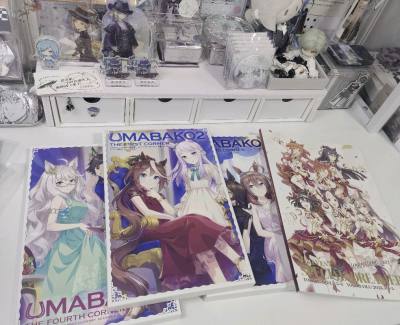 是马娘的四周年公式书和pjsk小雫的试胆前拍卖——非常伟大的脸，快递杠杠结实状态都特别特别完美，合箱之后的国际也很便宜