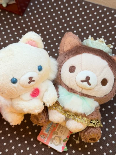 分享还算好价的轻松熊熊妹！有乐町猫咪变装系列~差不多一周多收到，牌状态挺好的，脸很甜。加上邮费也比?便宜点