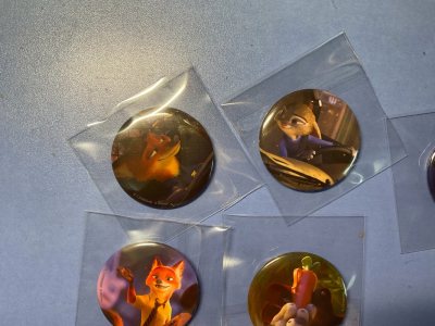 在挖煤姬切了几个疯狂动物城吧唧，走的航空路线，从下单到收货仅15天，速度超快！包装严实无破损，平台经常发券，发货还能用积分抵扣，非常划算，下次会继续使用挖煤姬