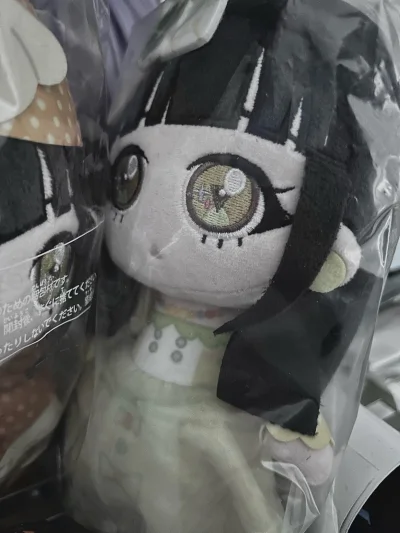 这个娃娃拿到手特别大一只呀！真的好萌好萌，卡册已经被我装满卡了，这个我真的好喜欢，挂绳也是小人物q萌萌的