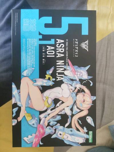 这次海淘的是寿屋女神装置系列的苍衣忍者和fag系列的粉素体，是在amiami上的中古品，苍衣的盒况比预期的要好很多，价格在200出头。走的依旧是竹蜻蜓专线，专线合并以后审核发货效率比之前要快太多了。