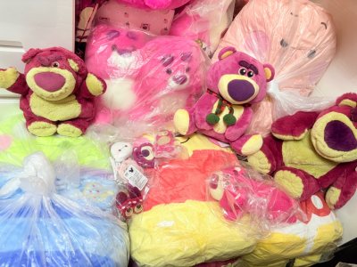 芜湖！这次是超大海淘开箱！每只毛绒都超级大！每只都无敌可爱！海运运输最方便划算啦！一下子拿到了十来只宝宝！可爱！期待下次开箱！