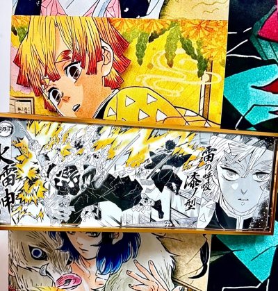 实物特别貌美，特别帅气的一张善逸，国内看了好久，就是没有现货，结果偶然间逛平台的时候发现了，并且价格还非常好