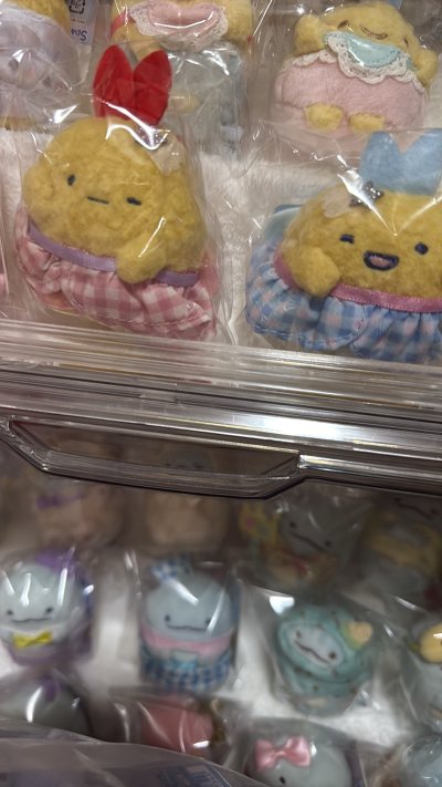 选择了EMS 不到一个周就收到手 速度很在线 这次买到了冬日炸虾猪排 偶像系列角落生物 卖家保存的很好 打包也安心 收到没有破损