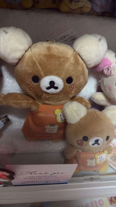 第一次海淘角落生物 买到了冬日炸虾 轻松熊店长挂件和手玉 选择了竹蜻蜓邮寄 不到一个月就收到啦 包装完好没破损